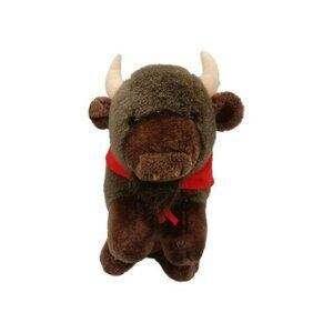 Theodore Roosevelt National Park Medora ND Plush Bison Stuffed Animal 11"